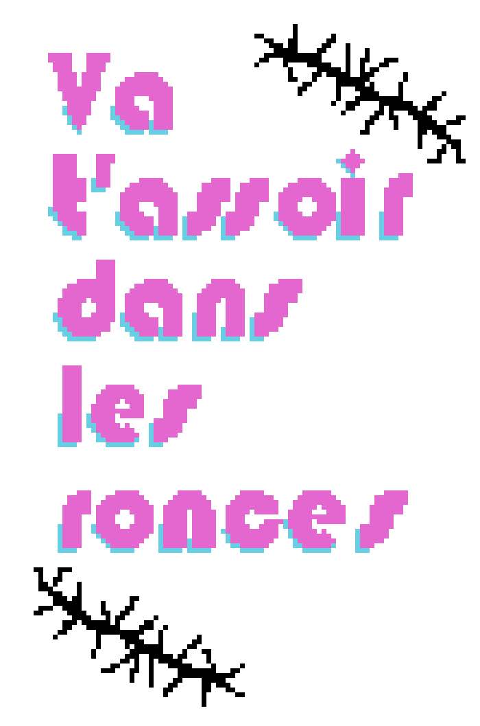 Va t'assoir dans les ronces, pattern de crochet tapestry