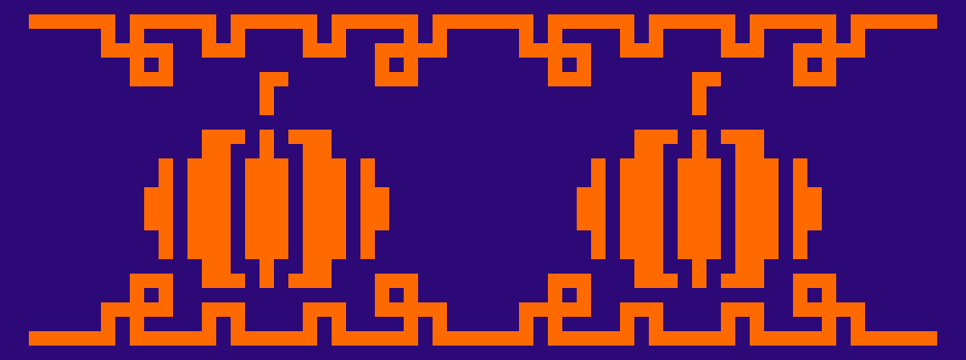 Citrouilles, mosaic crochet pattern