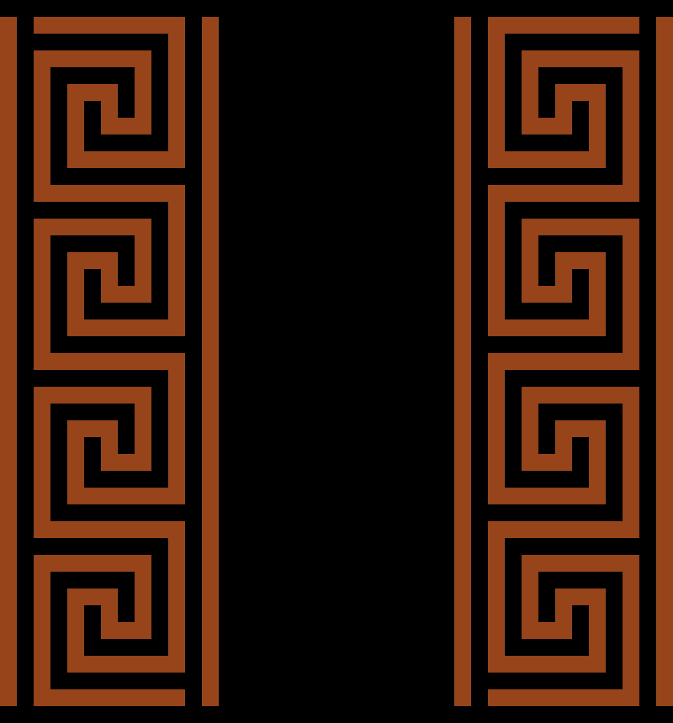 Bordure grecque 2, pattern de crochet mosaïque