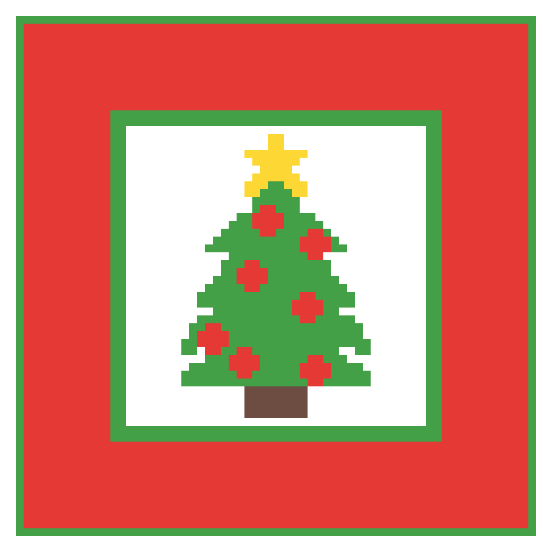 Christmas, tapestry crochet pattern