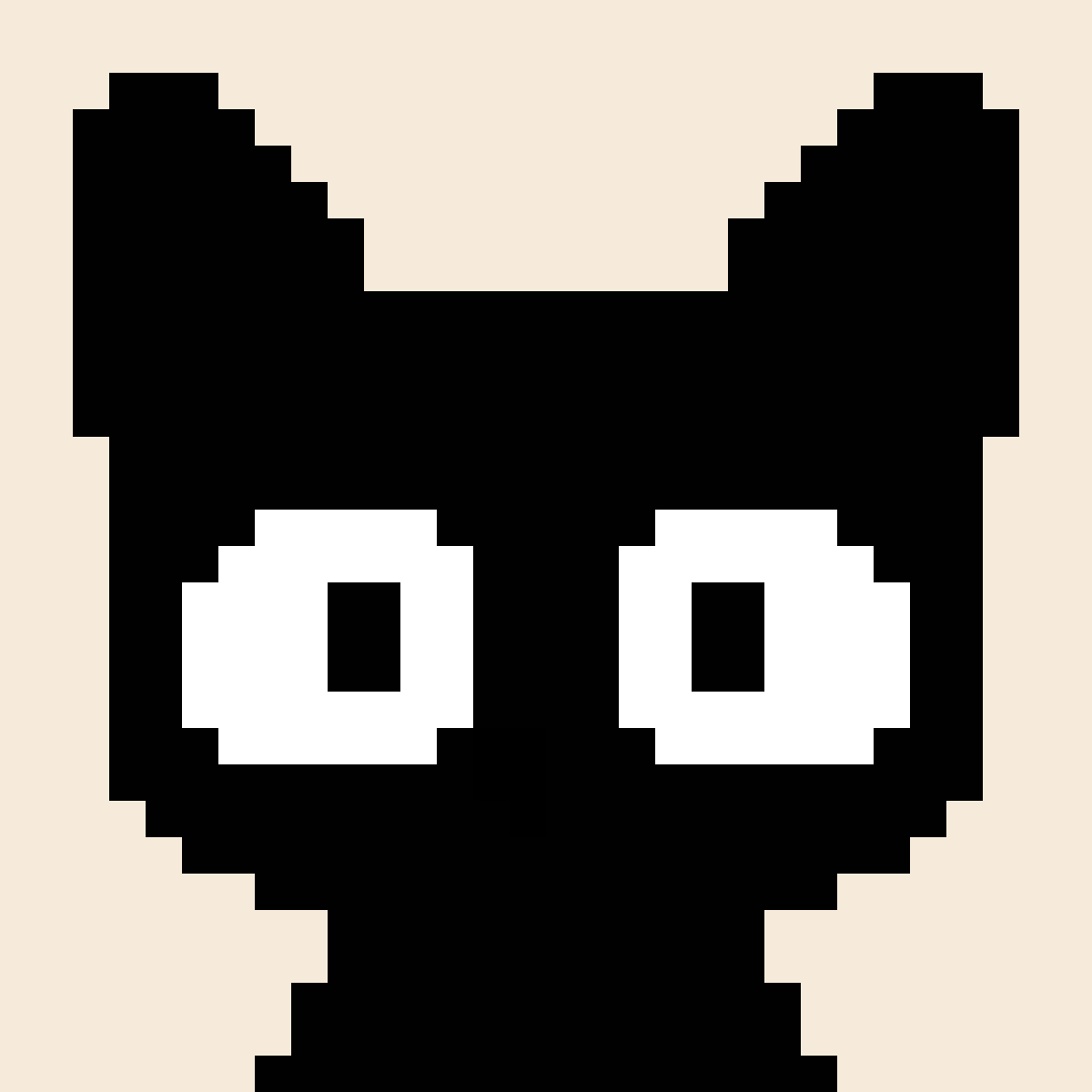 Chat noir, tapestry crochet pattern