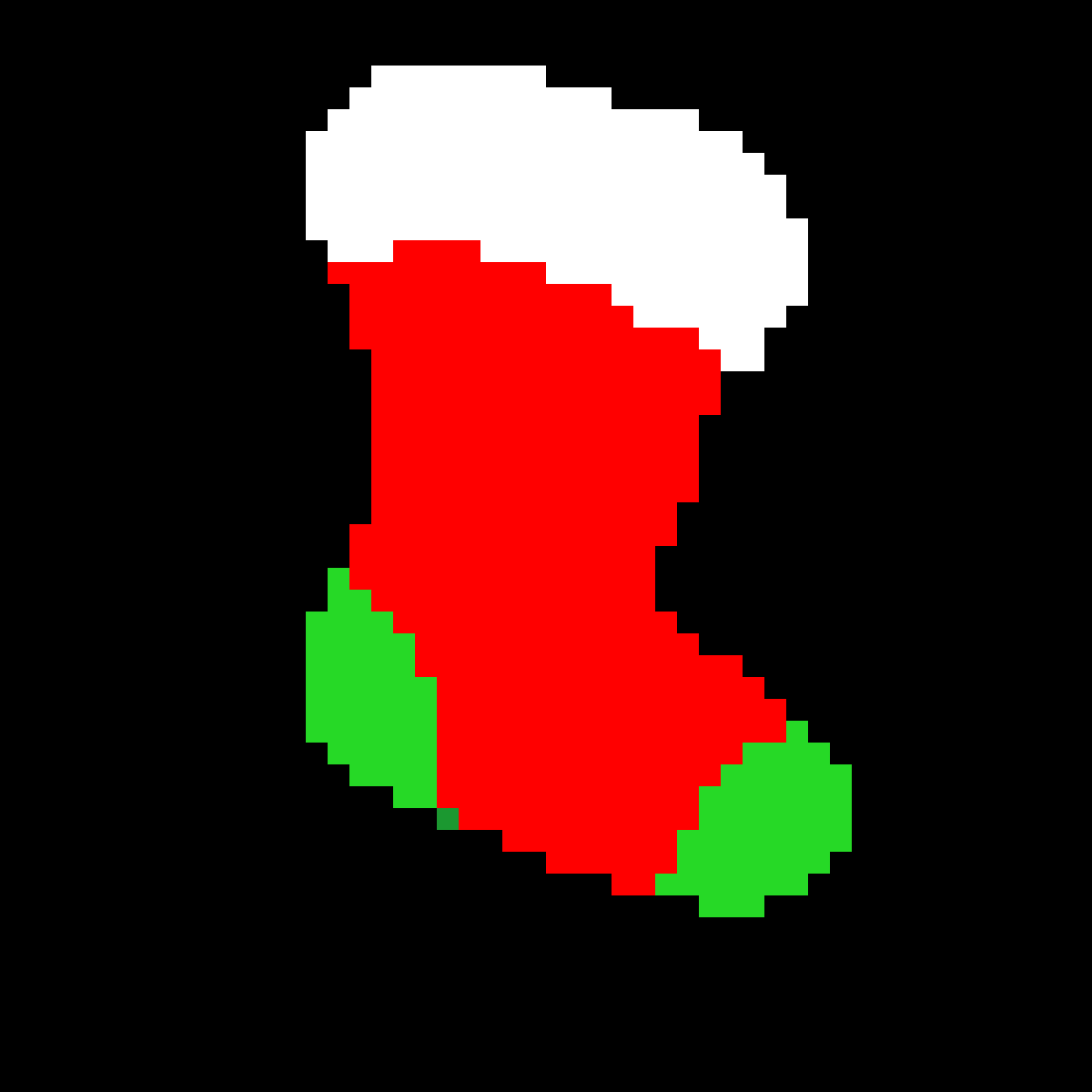 chaussette de noël, tapestry crochet pattern