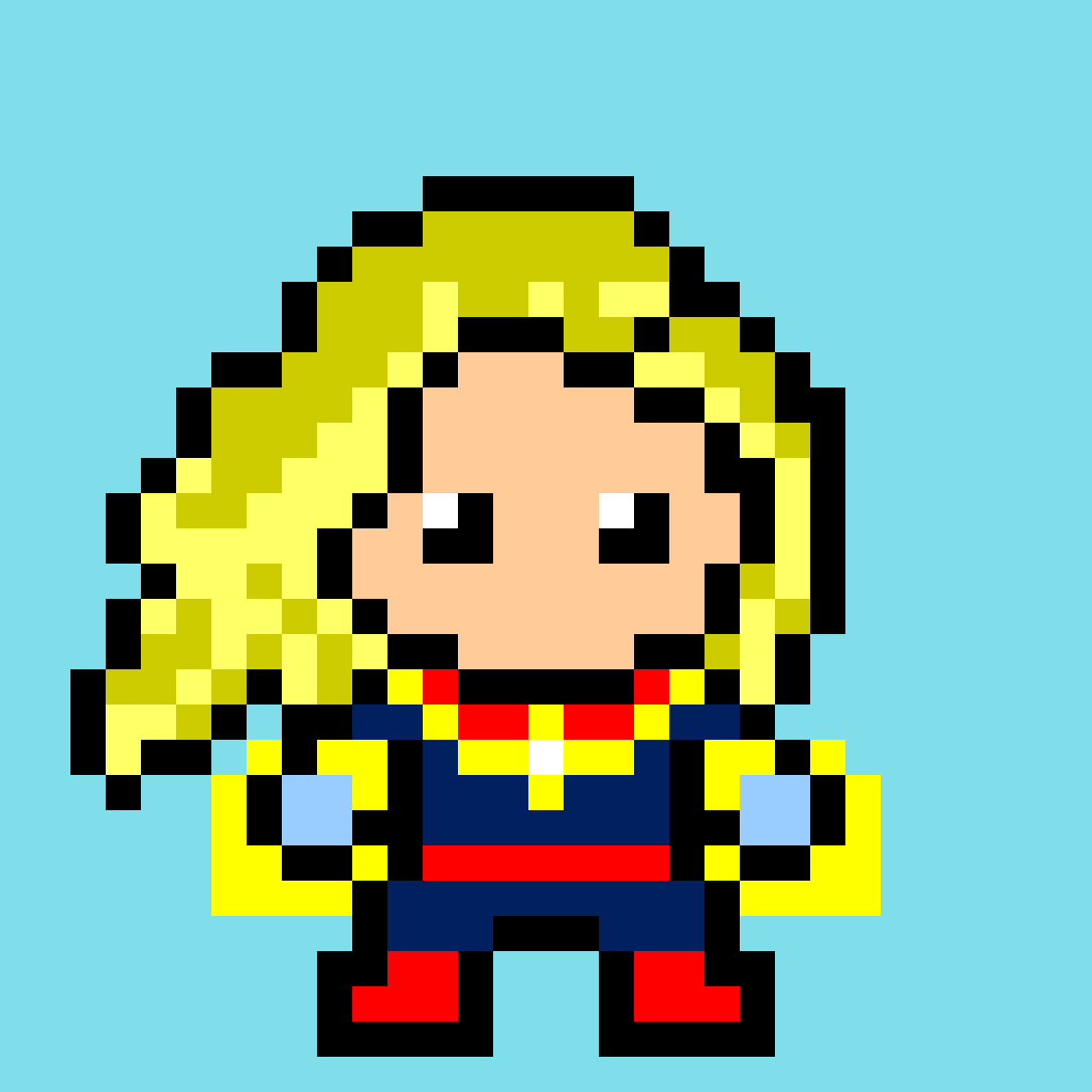 Captain Marvel, tapestry crochet pattern