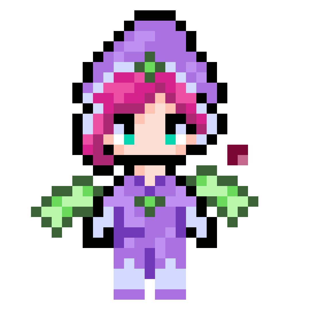 Tecna Winx, tapestry crochet pattern