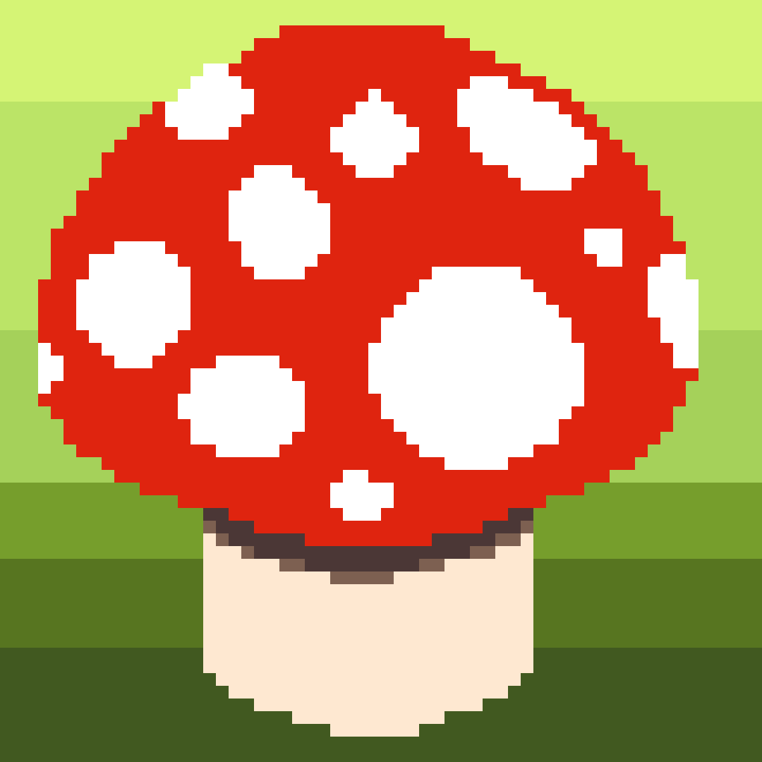 Mushroom V2, pattern de crochet tapestry