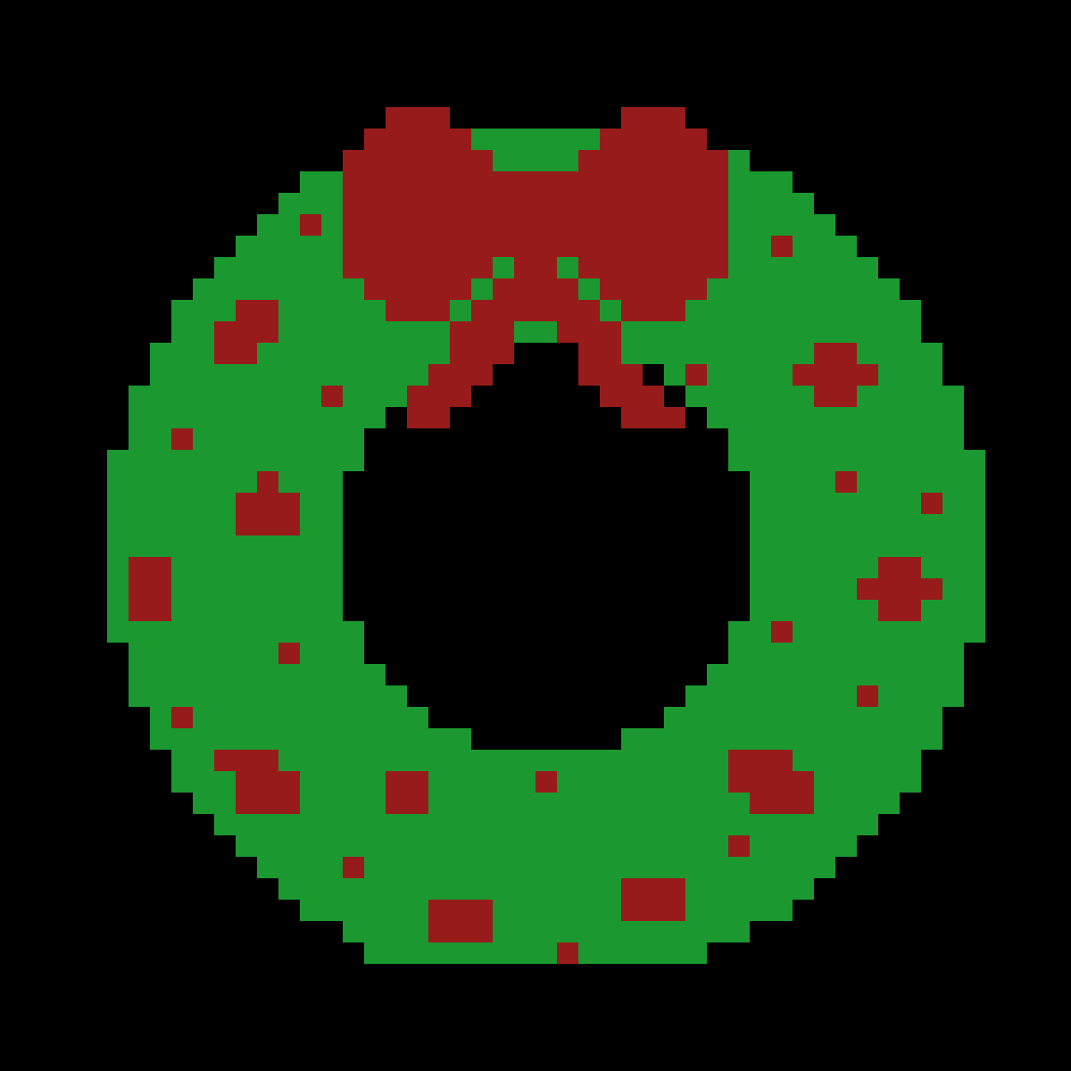 couronne noël, tapestry crochet pattern