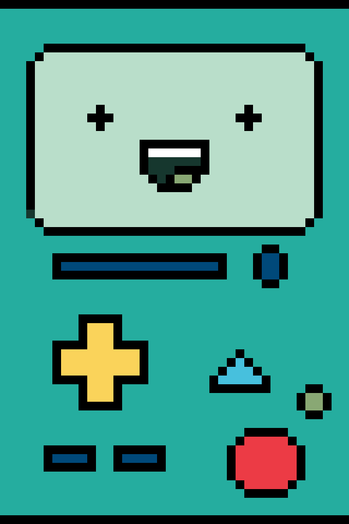 BMO aventure Time, pattern de crochet tapestry