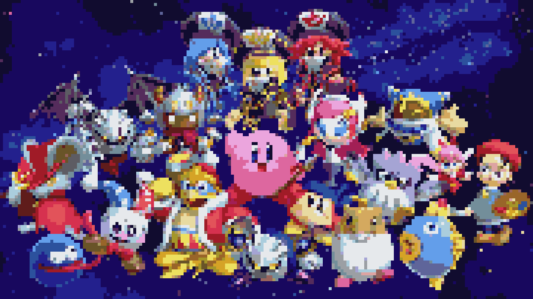 KIRBY!!!, pattern de crochet tapestry