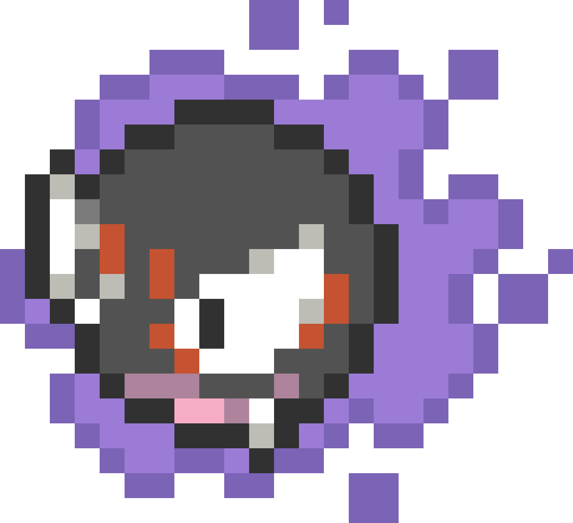 Gastly, pattern de crochet tapestry