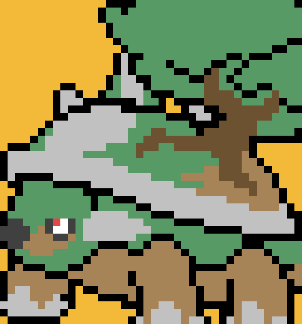 Torterra, pattern de crochet tapestry