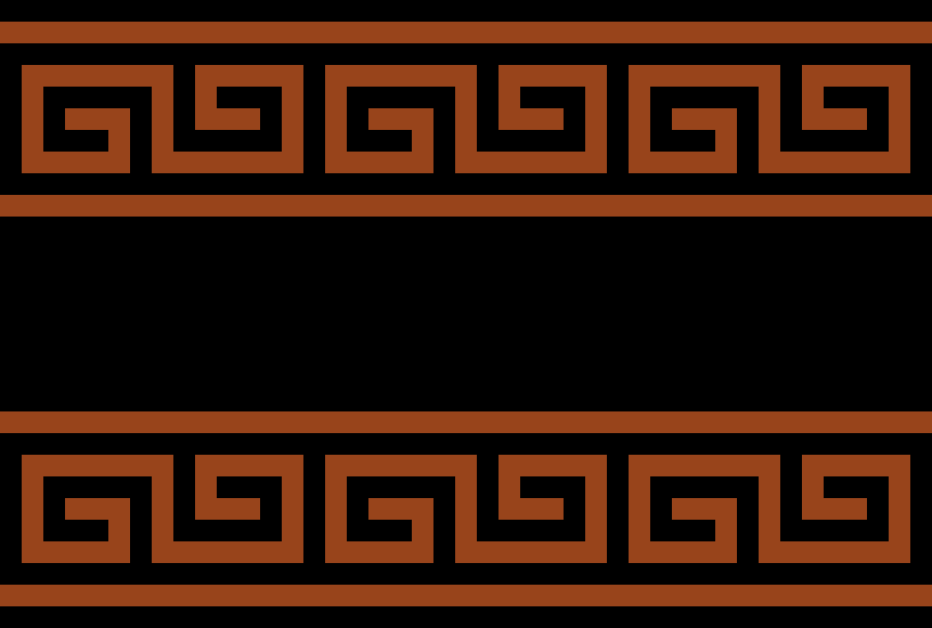 Bordure grecque 3, pattern de crochet mosaïque
