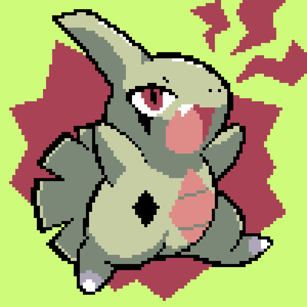 Larvitar, pattern de crochet tapestry