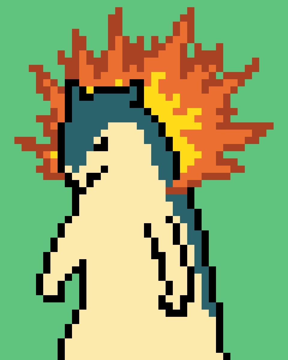 Typhlosion, tapestry crochet pattern