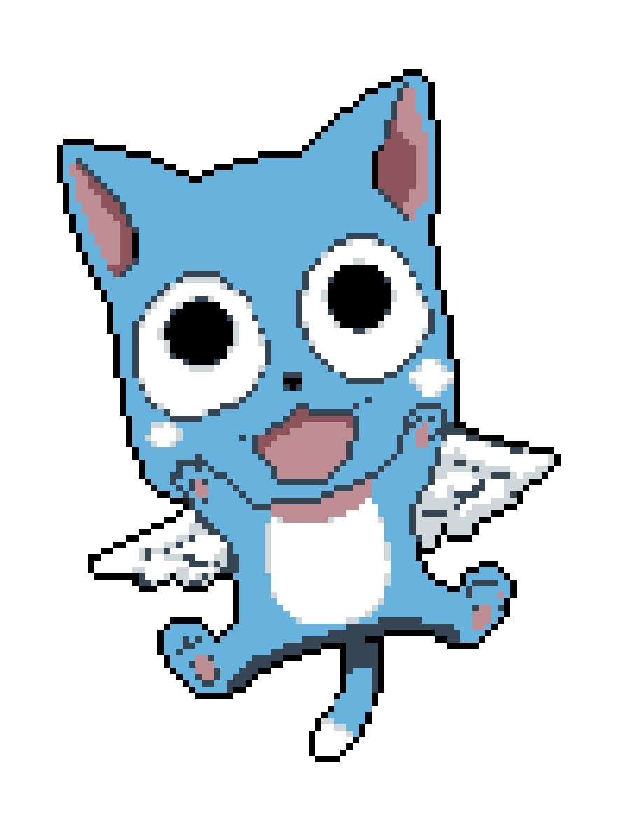 Happy - fairy tail, pattern de crochet tapestry