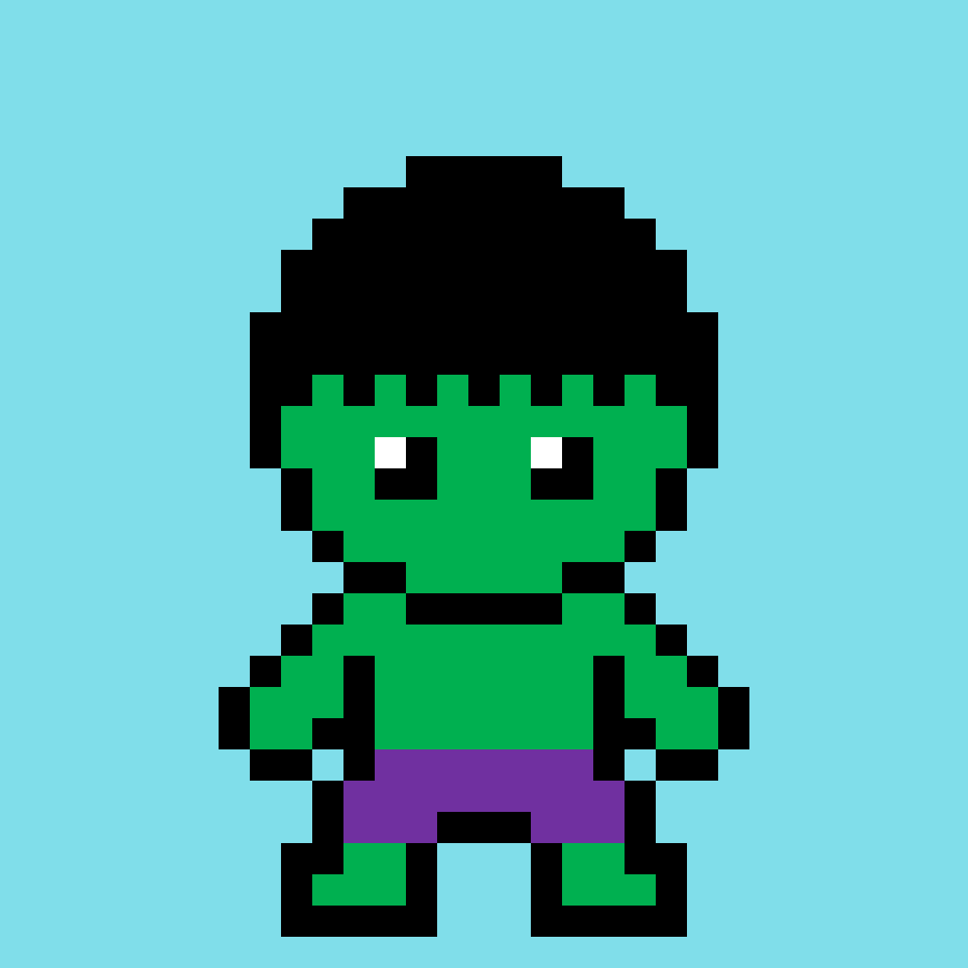 Hulk, tapestry crochet pattern
