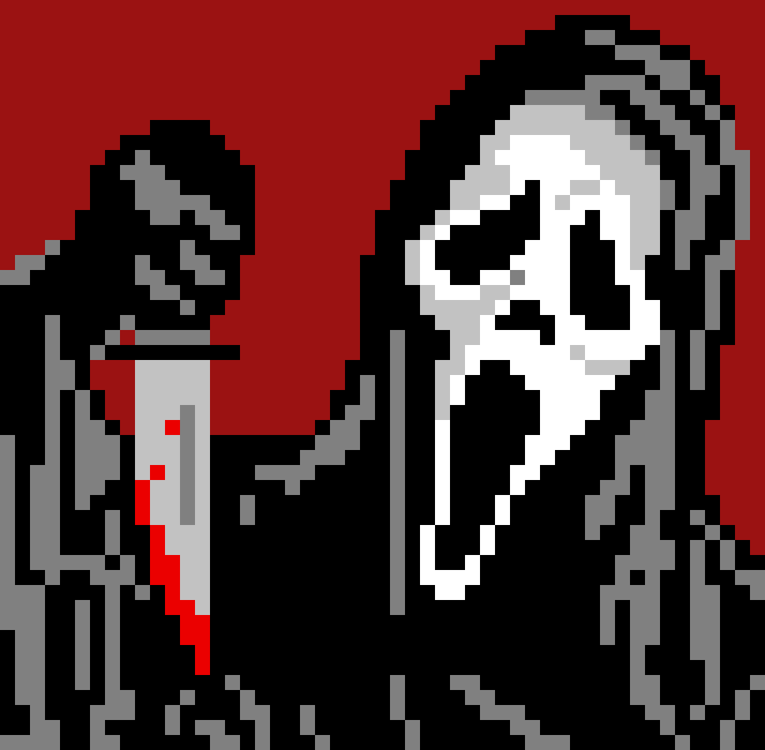 Ghost face, tapestry crochet pattern